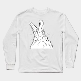 Kaninchen von hinten Long Sleeve T-Shirt